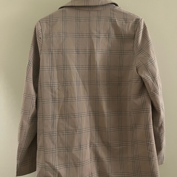 Pink Plaid Blazer - Picture 3 of 3